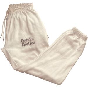 Crooks & Castles | White Jogger Sweatpants Streetwear Essential Size M | NWOT